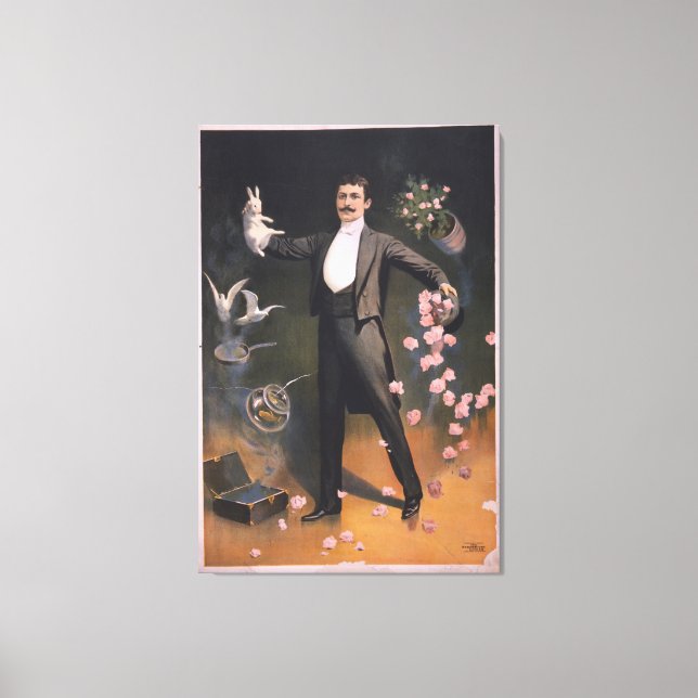 White Rabbit Magician Fine Art 19th Century | Canvas Print (Front)