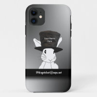 White Rabbit Name Top Hat iPhone 5 Case