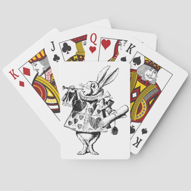 White Rabbit Playing Cards (Back)