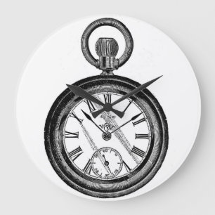 White Rabbit Pocket Watch Clock