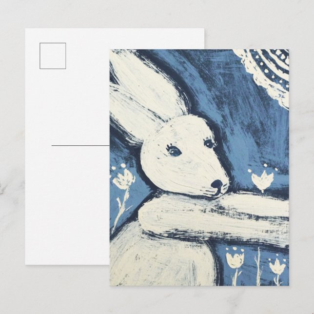White Rabbit Postcard (Front/Back)