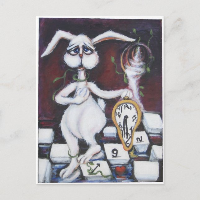 White Rabbit Postcard (Front)