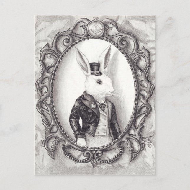 White Rabbit - Postcard (Front)