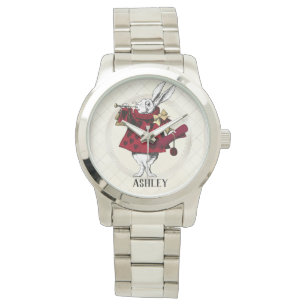 White Rabbit Queens Garb Personalized  Watch