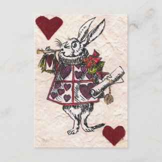White Rabbit RSVP Card