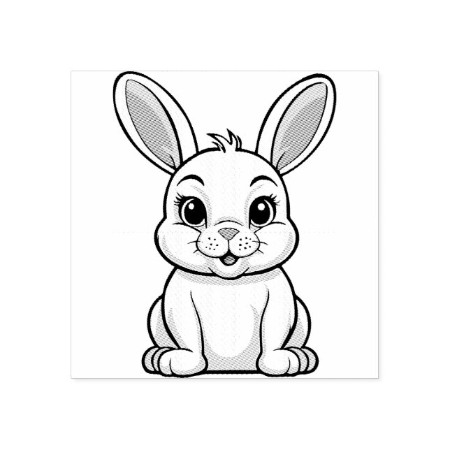 White Rabbit Rubber Stamp (Imprint)