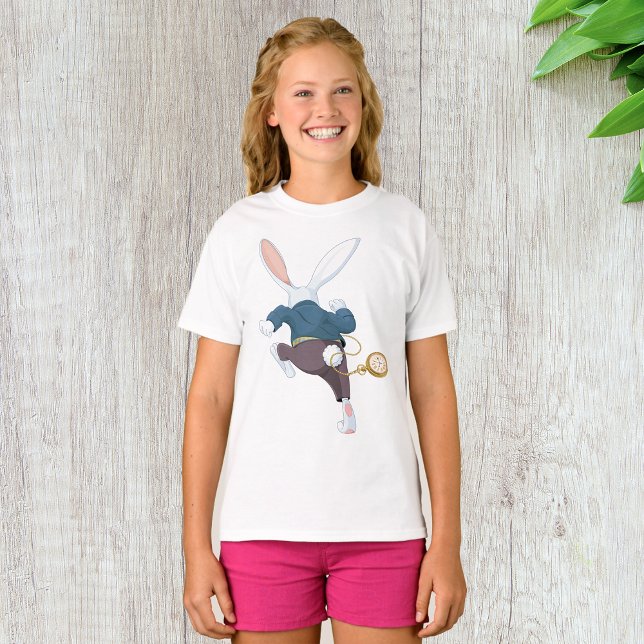 White Rabbit Running Away T-Shirt (Creator Uploaded)