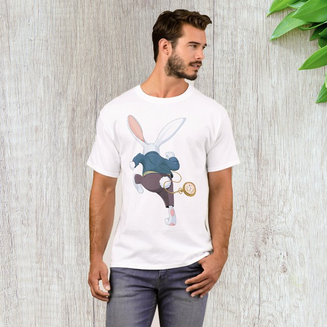 White Rabbit Running Away T-Shirt (Creator Uploaded)
