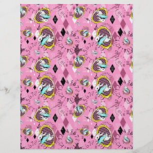 white rabbit scrapbook paper wonderland theme