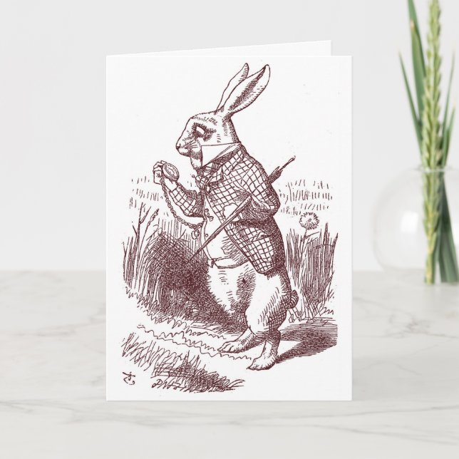 White Rabbit Shower Invitation (Front)