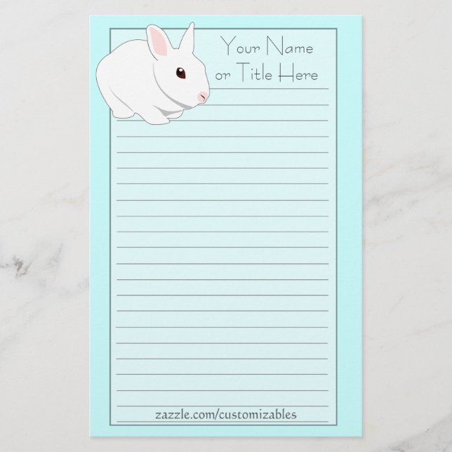 White Rabbit Stationery (Front)