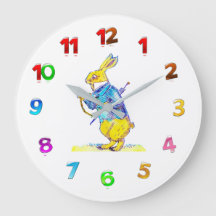 White Rabbit Wall Clock