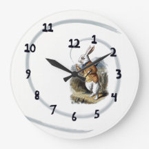 White Rabbit Wall Clock