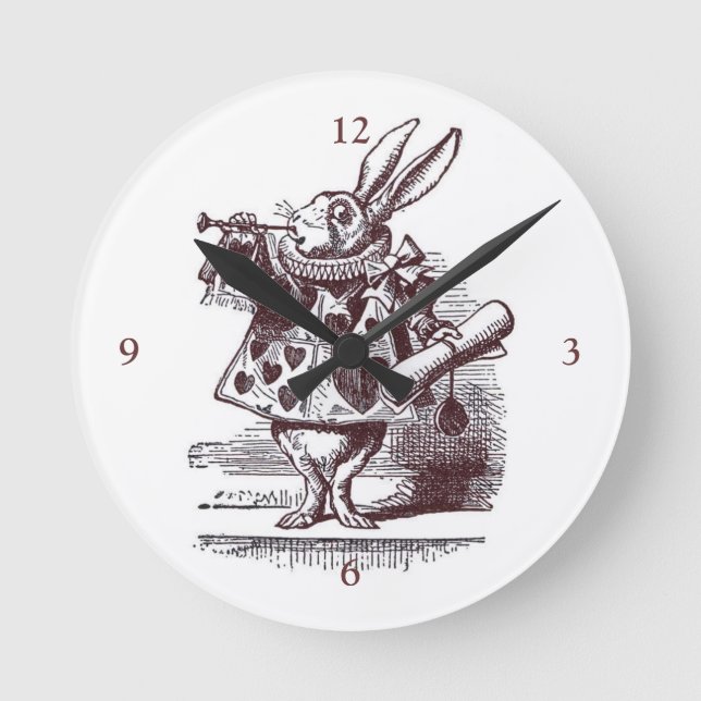White Rabbit Wall Clock (Front)