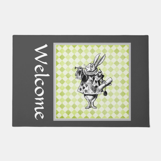 White Rabbit Welcome II Doormat (Front)