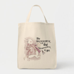 White Rabbit, Wonderland Tote Bag