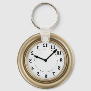 White rabbit's clock keychain
