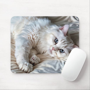 White Ragdoll Cat  Mouse Pad
