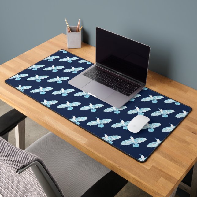 White Raven Desk Mat (Office 2)