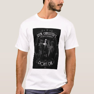 White Real Gangsters Don’t Die Graphic Tee