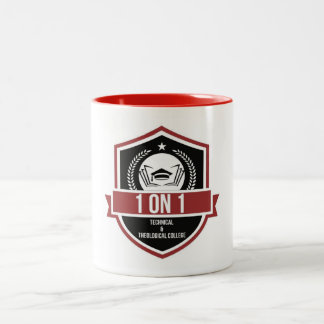 White/Red 1 on 1 TNTC Mug