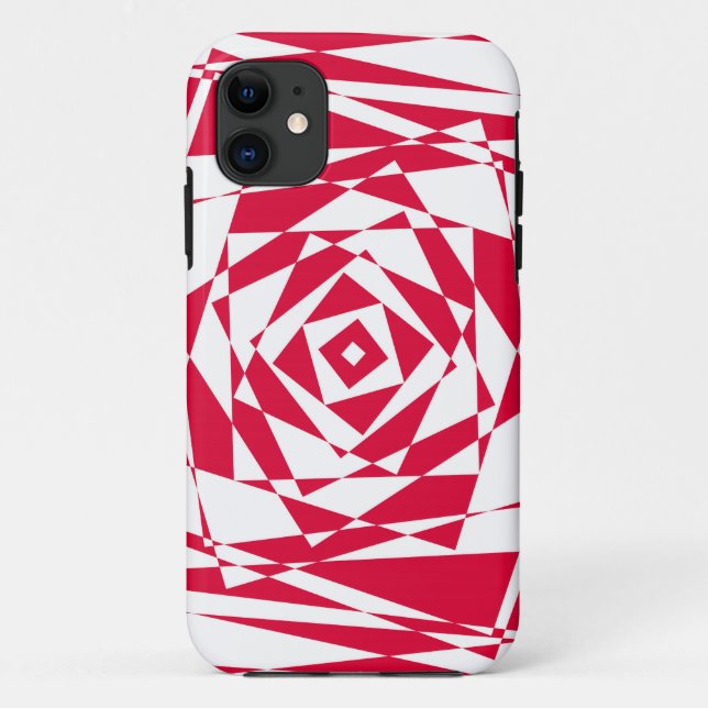 White red abstract illusion  Case-Mate iPhone case (Back)