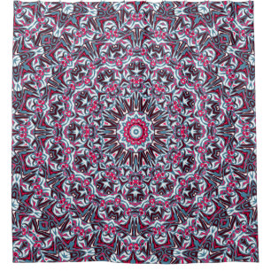 White, red and khaki mandala.