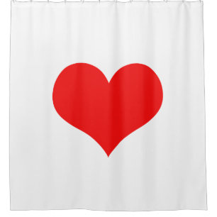 White Red Heart Colourful Bright Cute Decor Custom
