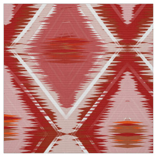White red ikat pattern. fabric