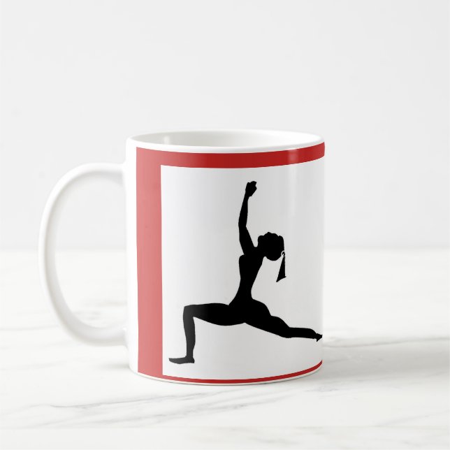 White / Red Style: Classic Mug/ Coffee Cup (Left)