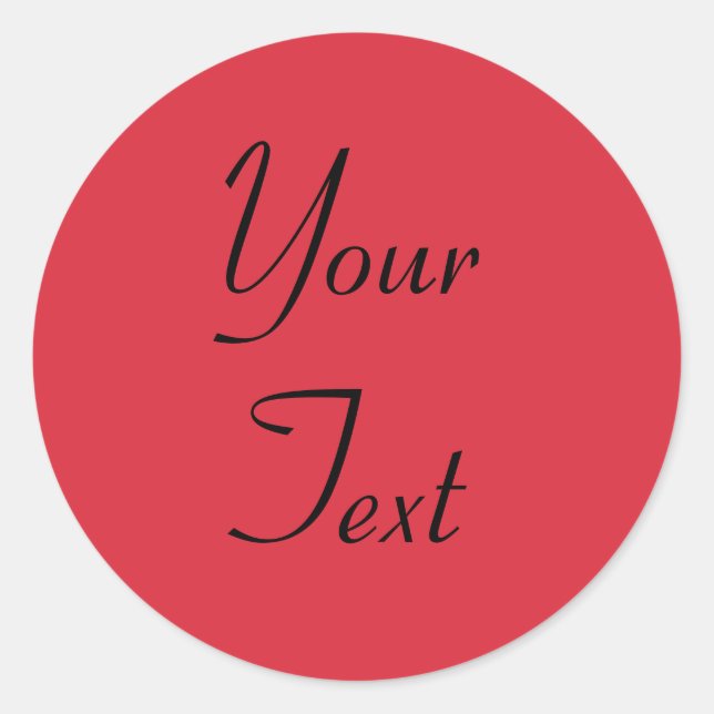 White & Red Wedding Envelope Seals w/ Custom Text (Front)