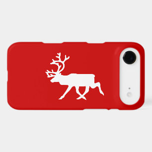 White Reindeer / Caribou Silhouette