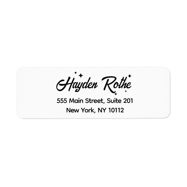 White Retro Script Makeup and Hair Stylist (Front)