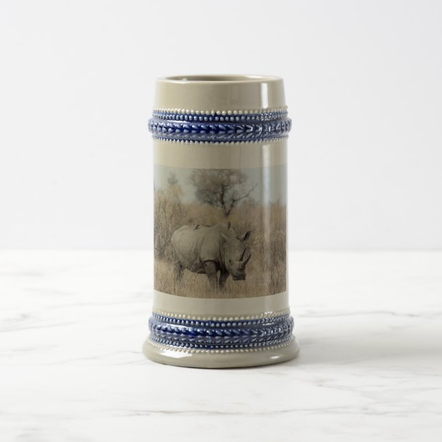 White Rhino Beer Stein (Center)