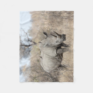 White Rhino Fleece Blanket