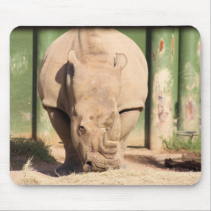 White Rhino Mouse Pad