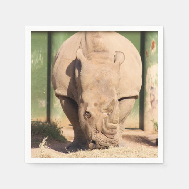 White rhino napkin (Front)
