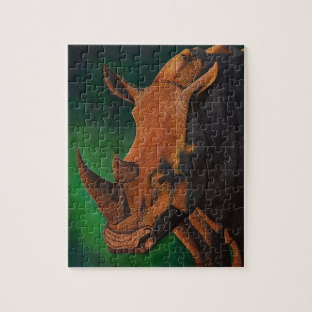 White Rhinoceros Puzzle (Vertical)