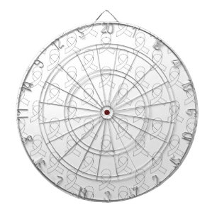 White Ribbon Pattern Dartboard