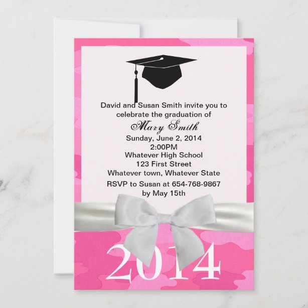 Camo Graduation Invitations Zazzle.ca