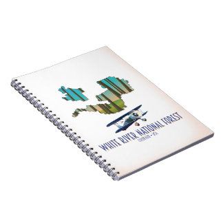 White River National Forest Colorado usa map Notebook