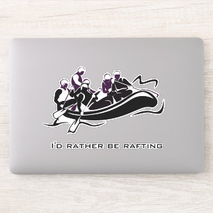 White River Rafting Design Contour Sticker