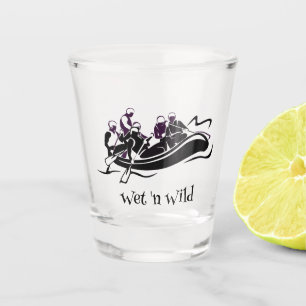 White River Rafting Design Shot Glass