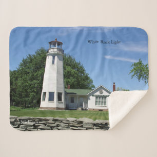 White Rock Light sherpa blanket