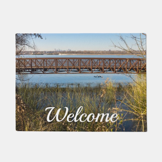 White Rock Park Bridge Welcome Doormat (Front)