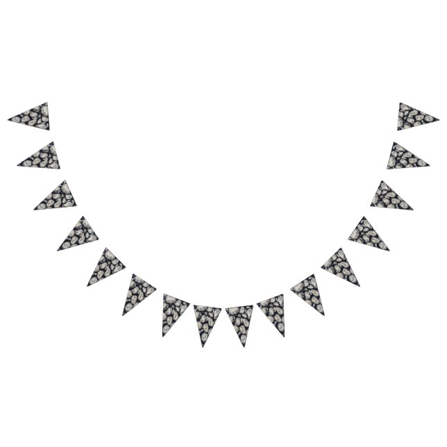 White Rocks Close Up Pattern Photo Bunting Flags (All)