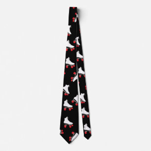 White roller skates tie