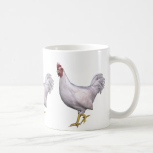 White Rooster Coffee Mug