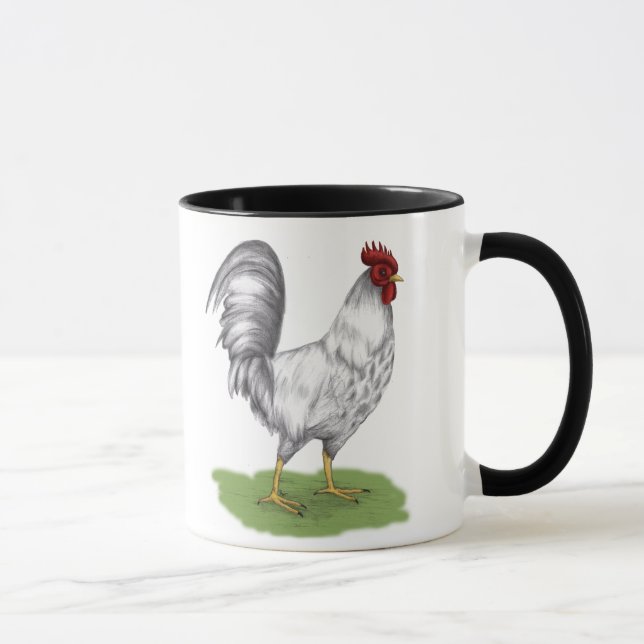 White Rooster Mug (Right)
