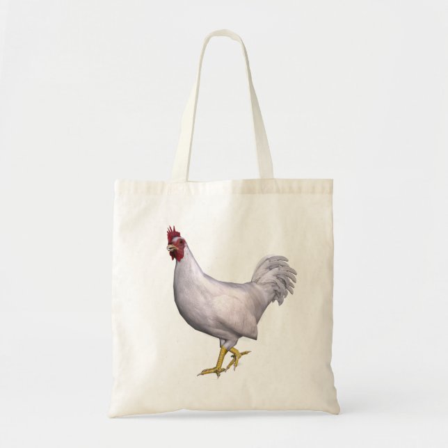 White Rooster Tote Bag (Front)